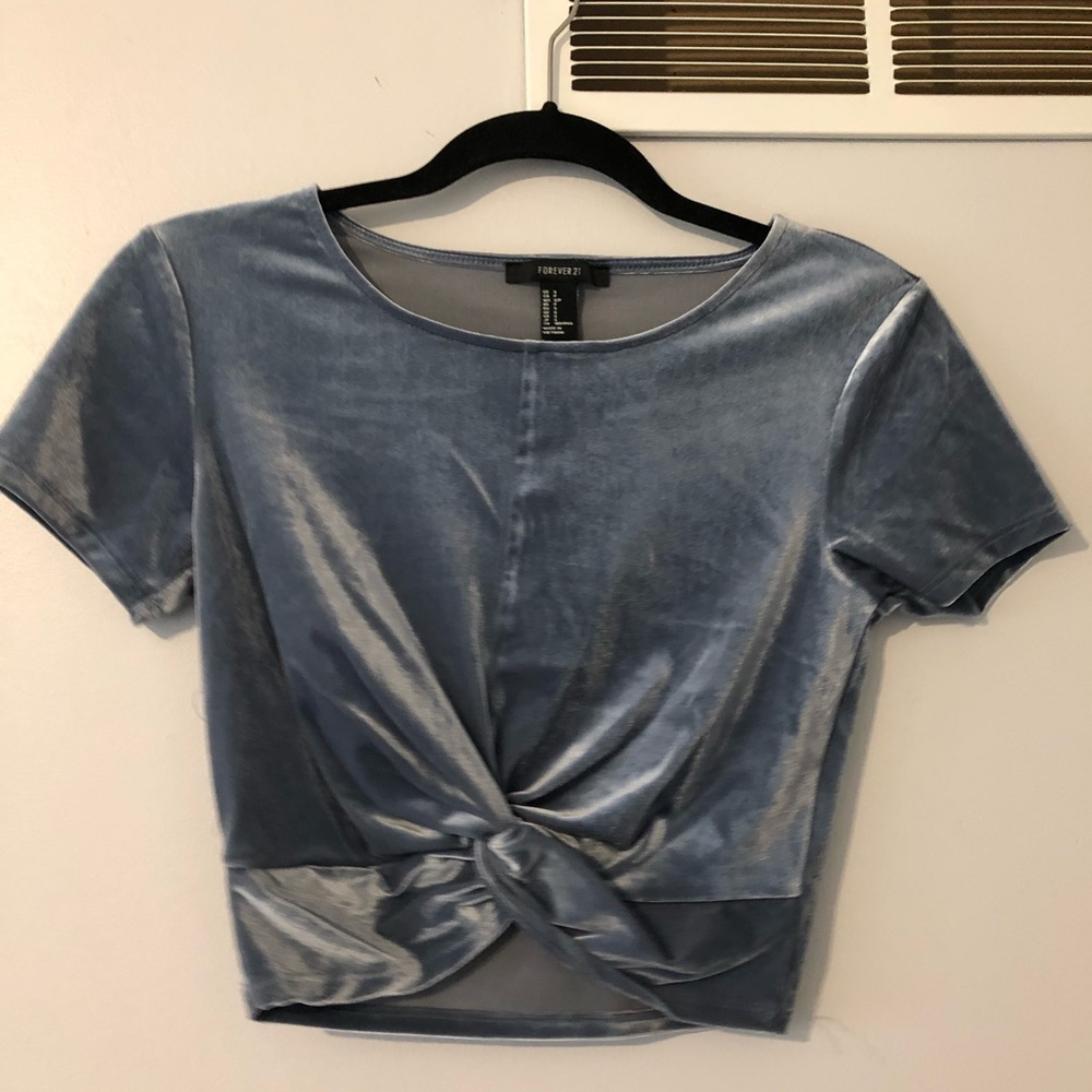 Felt cropped t shirt